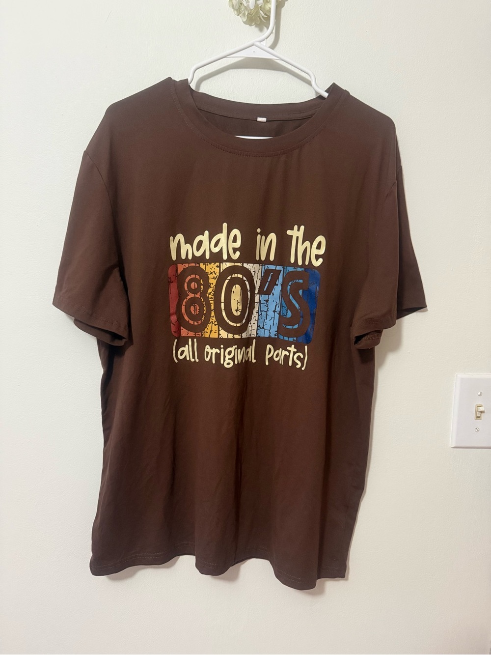 Brown Graphic 'Made in the 80's' Short Sleeve Tee